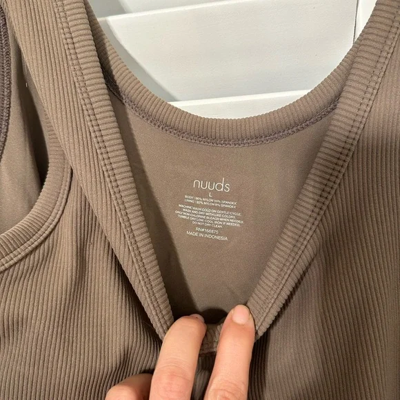Nuuds Scoop Tank Bodysuit - Picture 5 of 5